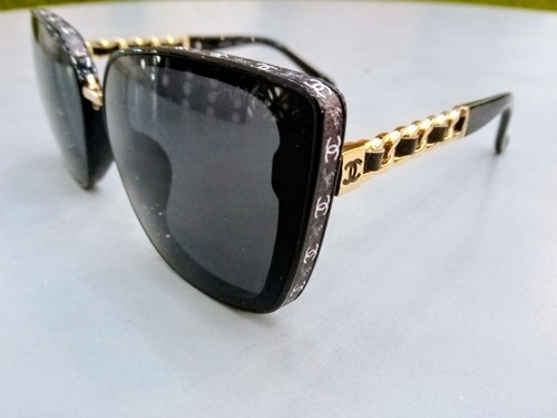 Chanel sunglasses black gold - chanel,