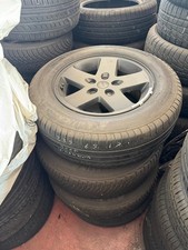 4 CERCHI IN LEGA 7,5 X 17 " JEEP WRANGLER ORIGINALI ANTRACITE USATI