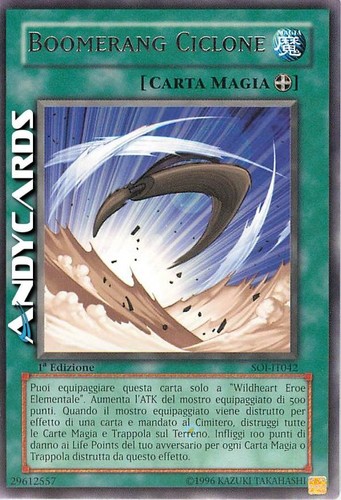 Boomerang ciclone cyclone - ciclone, (cyclone