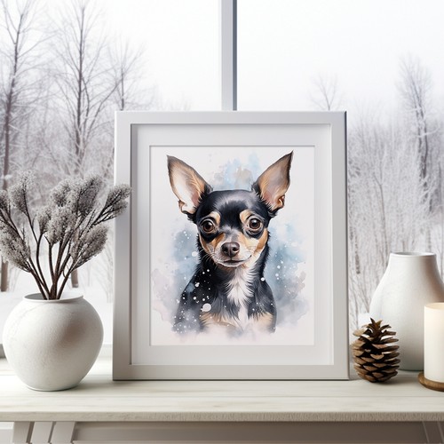Chihuahua stampa invernale - chihuahua, in