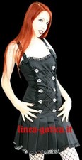 vestito in cotone nero dark
