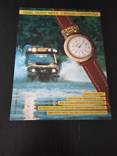 1990 CAMEL TROPHY MULTICHRONO WATCH OROLOGIO VINTAGE AD PUBBLICITA