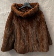 PONCHO IN PELLICCIA DI VISONE