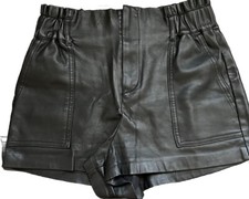 zara leather shorts Size Xs