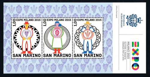 San marino foglietto expo - foglietto,
