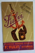 bv867 cartolina  pubblicitaria viterbo pecorino romano f.lli fulvi