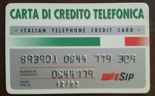 Carta credito telefonica - di,