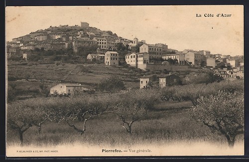 Cpa pierrefeu vue générale - pierrefeu,,