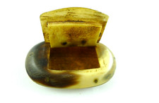 ANTICA SCATOLA SCATOLINA CORNO OSSO PORTA TABACCO SNUFF BOX XIX SEC TABACCHIERA