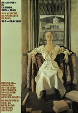 FELICE CASORATI poster Realismen in Europa 1919-1939, mostra Berlino 1981