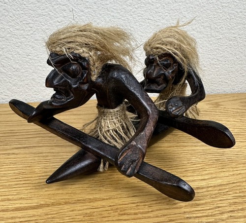 Statua kayak canoa - , legno