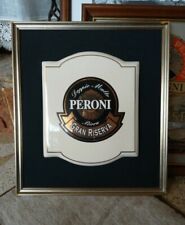 QUADRO BIRRA PERONI GRAN RISERVA DOPPIO MALTO PLACCA TARGA CERAMICA SMALTATA BAR