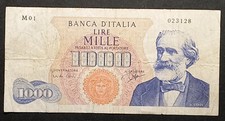 Banconota da 1000 Lire VERDI