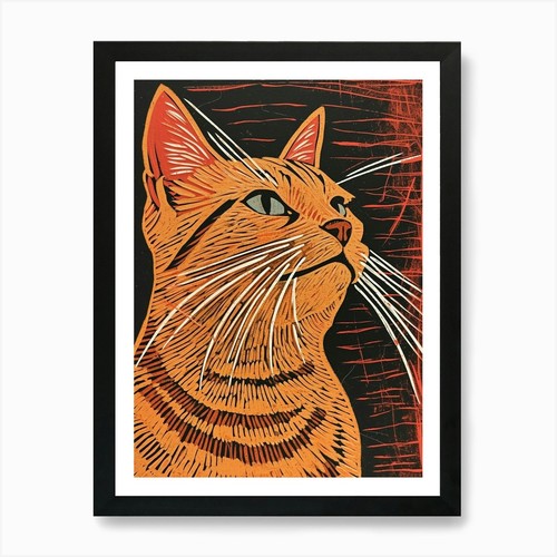 Quadro esotico linocut - , a