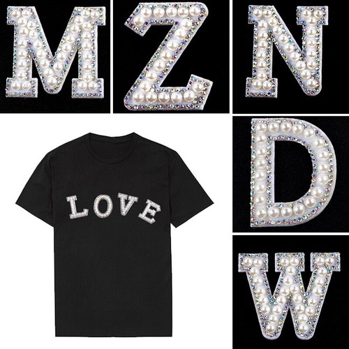 Pearl strass lettere - strass,
