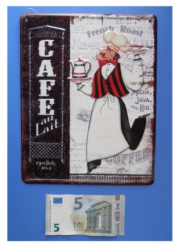 Targa vintage cafe - vintage, lait"