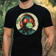 T-shirt uomo scimmia con