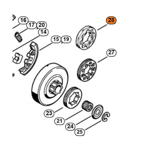 Stihl anello rocchetto 8 - stihl,