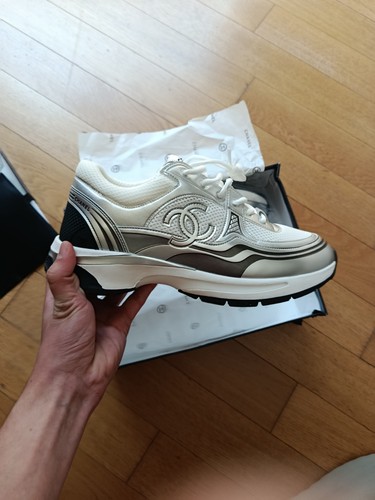 Chanel runner silver white - chanel,