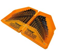 Set 30 chiavi a BRUGOLA ESAGONALI misure in POLLICI E METRICHE CON CUSTODIA