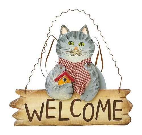 Gatto legno con - gatto,