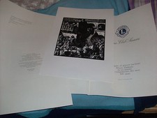  Xilografia  autentica  Delitala Lions club Sassari 