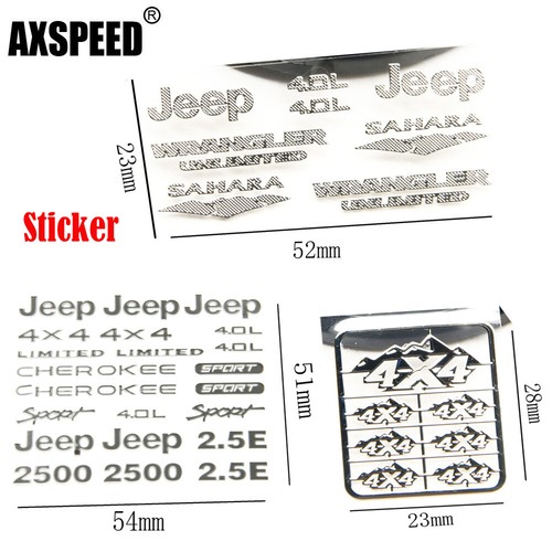 Adesivo logo sport jeep - adesivo, 1/10