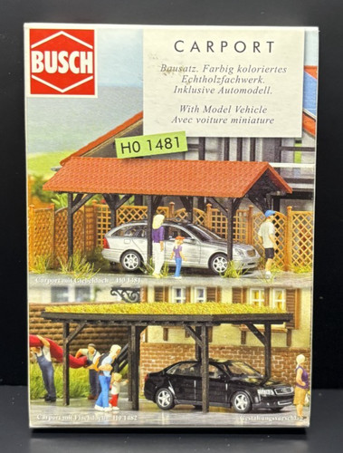 Busch 1481 carport - h0,