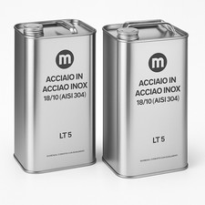 Latta Olio 5 Litri Acciaio