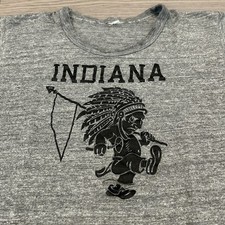 T-shirt indiana vintage anni 60 70 capo nativo piccolo cowboy occidentale rara