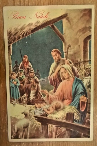 Cartolina natale vintage - natale,