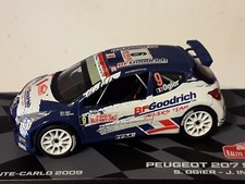 rottame peugeot 207 s2000 rally montecarlo 2009 s.ogier v1:43
