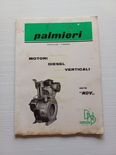 Palmieri motori industriali NDV 600-450 manuale uso+catalogo ricambi originale