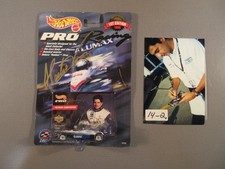 Auto FIRMATA 1998 Patrick Carpentier Hot Wheels Indy con foto firmata