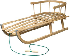 Slittino in Legno Di Faggio