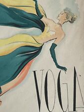 TAVOLA ORIGINALE TESSUTI VOGA (MILANO) FINE '40 INIZIO'50 - CHINA E ACQUERELLO