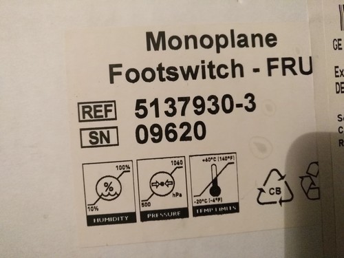 Monoplane footswitch for ge - monoplane,