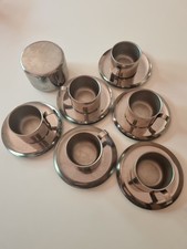 Set da 6 tazzine in acciaio