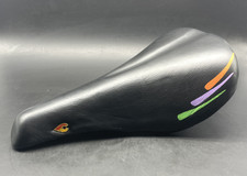 CINELLI 8001 MTB BLACK LEATHER SADDLE SELLA NOS SLX VOLARE RAMPICHINO CMT