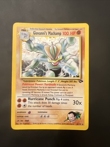 Giovanni machamp 132 gym - giovanni's,
