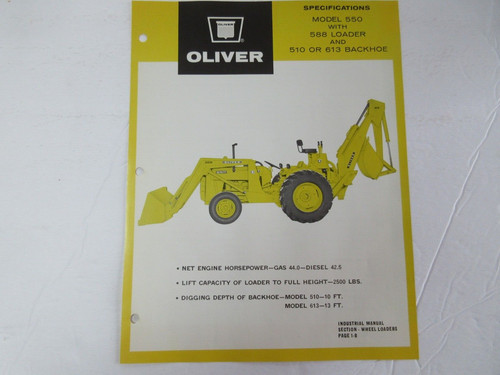 Raro trattore oliver 550 con - raro,