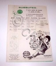 Gioco tavolo calcio Subbuteo - Brochure 1974
