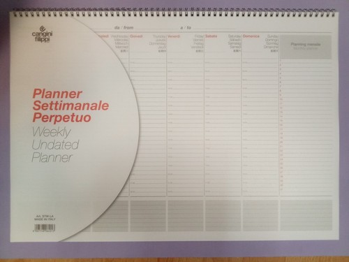 Planner settimanale tavolo - settimanale, da