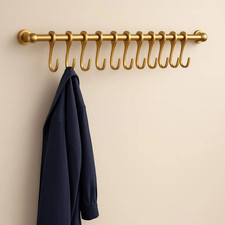 Appendiabiti in ottone fatto a