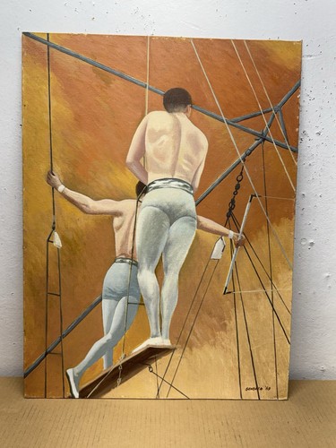 Quadro trapezista circo - trapezista,