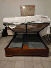 Letto matrimoniale in mogano