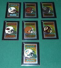 FOOTBALL TEAM NFL PENINSULA VENDING HOLOCHROME STICKERS RARE HELMETS