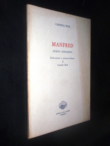 Carmelo bene manfred - carmelo,
