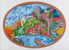 Luca Alinari – “Paesaggio” – serigrafia su carta p.a. - 1999