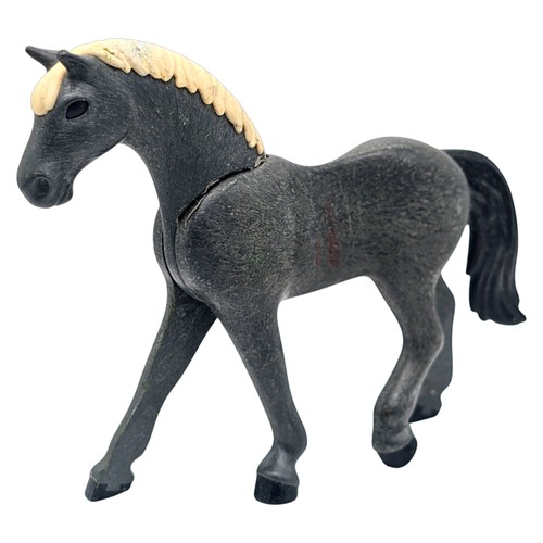 Playmobil cavallo grigio